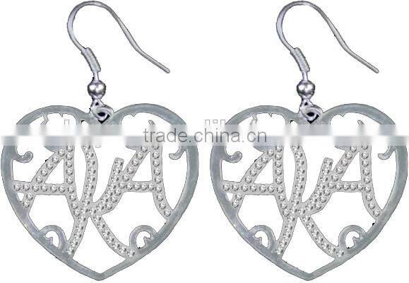 AKA Sorority greek letter heart neckalce Jewelry