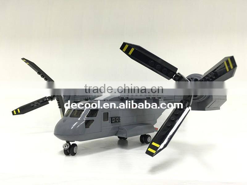 2016 New Decool 2113 318pcs Bell Boeing Osprey Aircraft Model 3D Building Bricks Toys