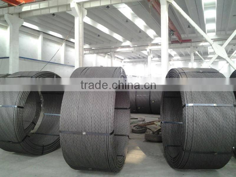 7 wire 9.53MM low relaxation prestressed concrete strand for bridge construction
