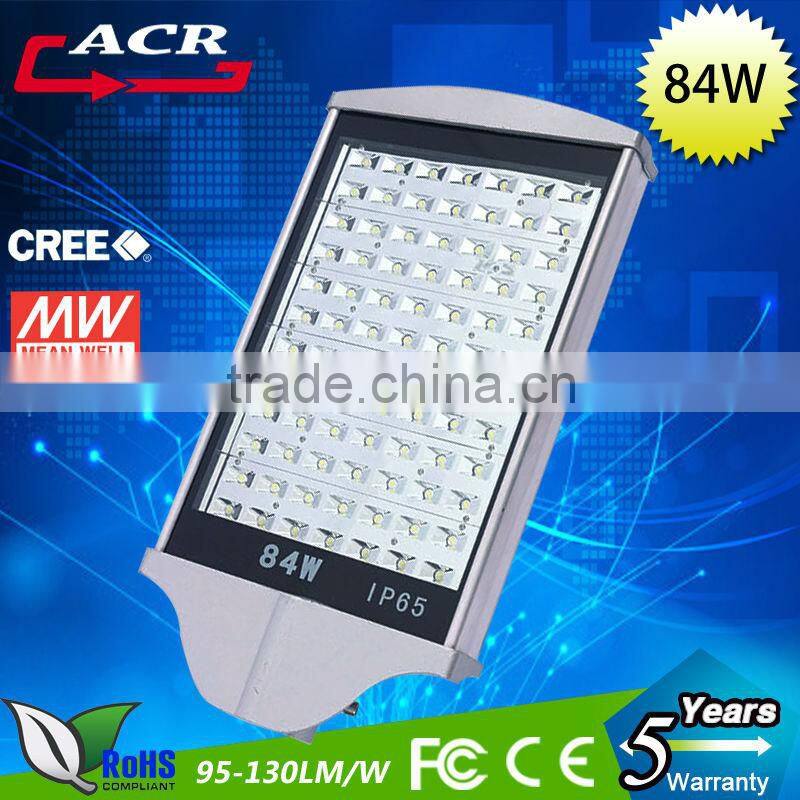 Waterproof die cast aluminum 84w led street light with competitive price