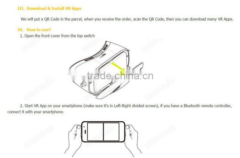 2016 Gadgets vr box virtual reality headset Bobo VR Z3 3d glasses virtual reality sex video vr wholesale alibaba