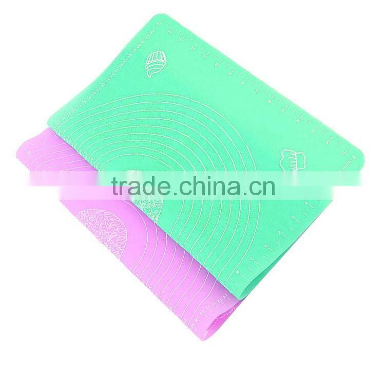 Silicone Pastry Mat with Measurements,Pastry Rolling Mat,Reusable Non-stick Silicone Baking Mat