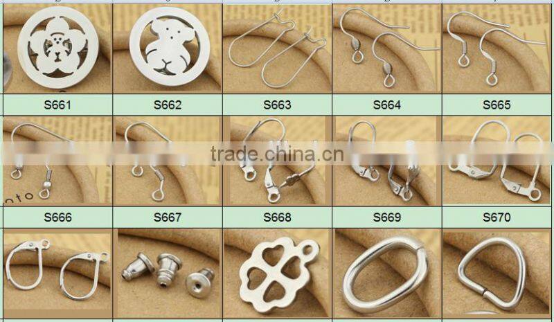 S804 Fit 5mm stainless steel end caps for jewelry or tassels,drawstring stopper