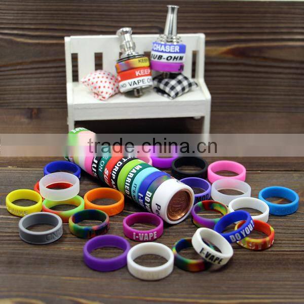 Stylish vapor bands silicone bands protect tank vape glam 22mm silicone rings vapor bands