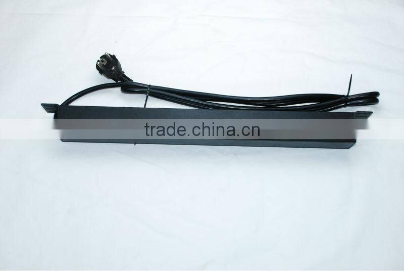 19"1U 8 ways German type PDU German Power Distribution Unit cabinet PDU with surge protection rack PDU