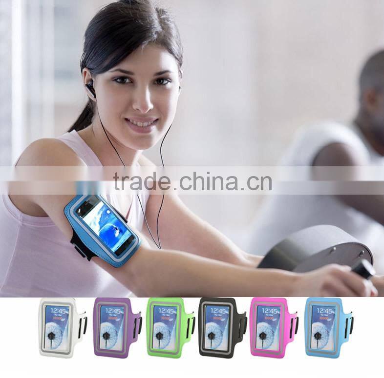 Neoprene+phone waterproof case for Samsung S3/S4 mobile phone arm bag