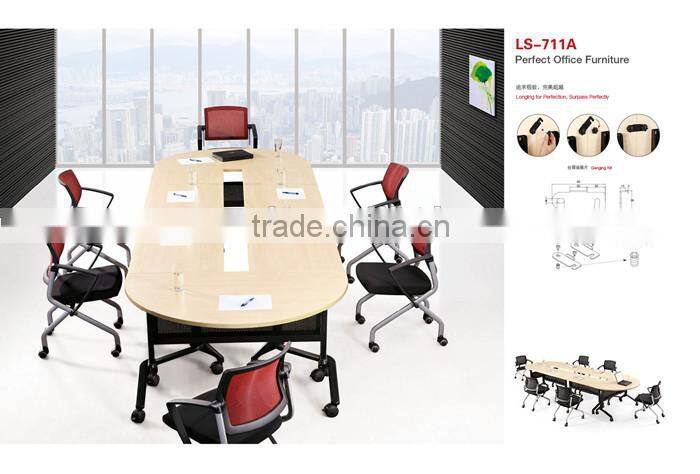 Modern Design Folding Training Table With Wheels