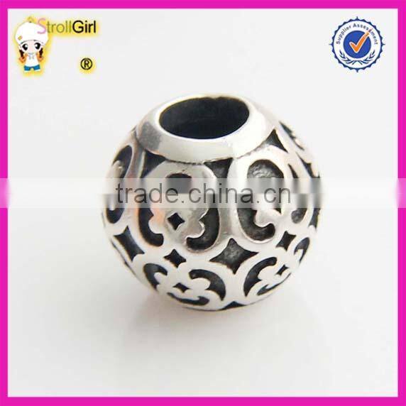 Hot Sale Sterling Silver 925 Cat Love Fish Charm Beads Large Hole Beads