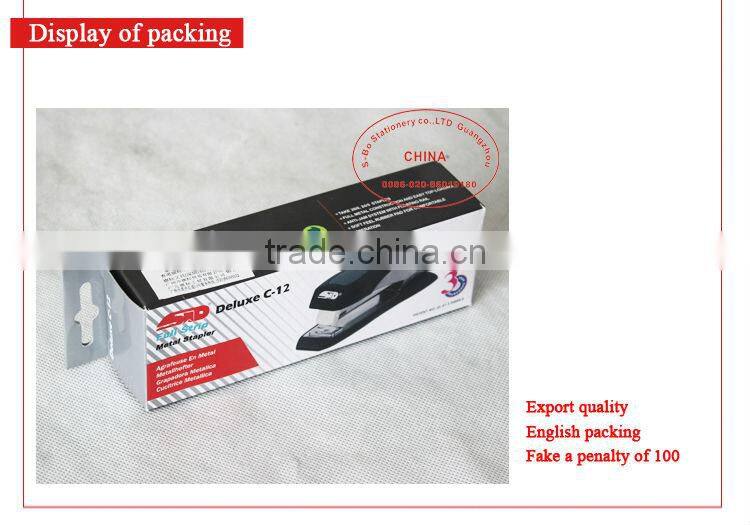 Deluxe C-12 full strip metal stapler