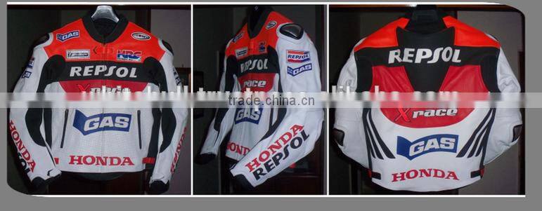 Custom made leather jacket/fashion leather jacket/Men Motorbike racing Leather Jacket/Motorcycle Biker Jacket/WB-MB-HR-408