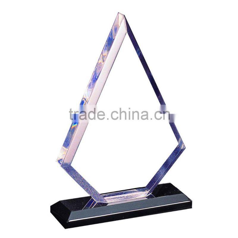 new design acrylic awards and trophies with star , cheap glass trophy award, crystal trophy award