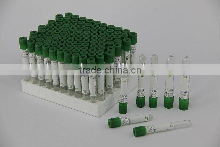 Factory price vacuum blood heparin tube