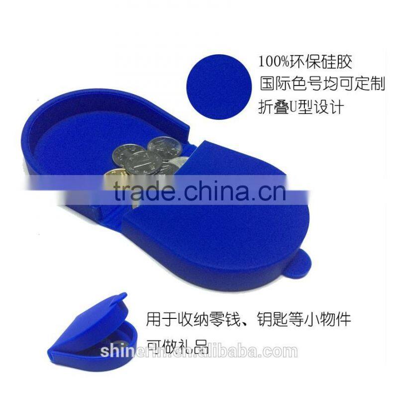 DURABLE NEW SILICONE RUBBER SQUEEZE COIN HOLDER KEY MONEY CHANGE PURSE