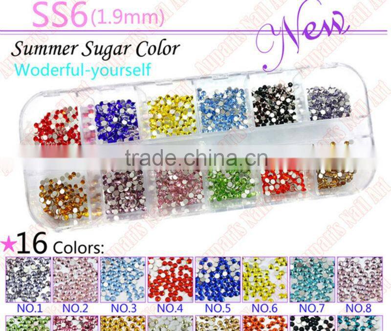 ss6/ss8 rose dmc hotfix flat back DIY loose glass glitter rhinestones trim strass crystal stones for nails art design .Wholesale