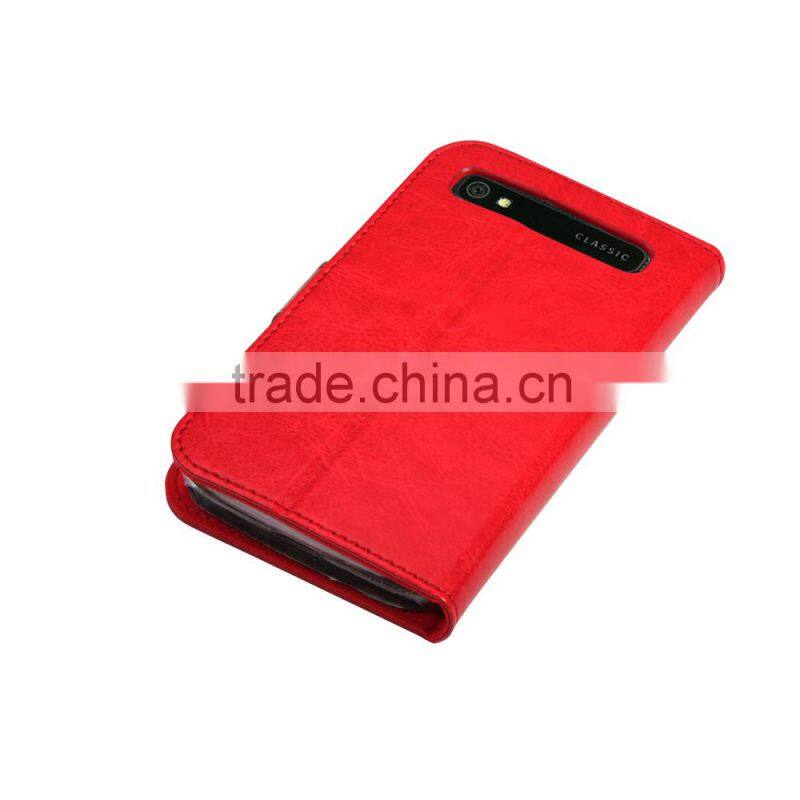 PU wallet case for Blackberry Q20 with credit card slot
