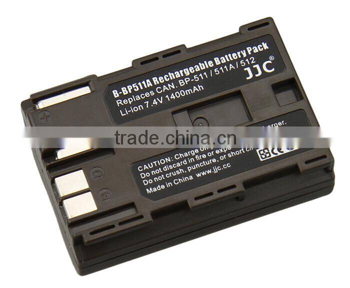 Li-ion Battery 7.4V JJC B-BP511A 7.4V Rechargeable Battery For Canon BP-511A