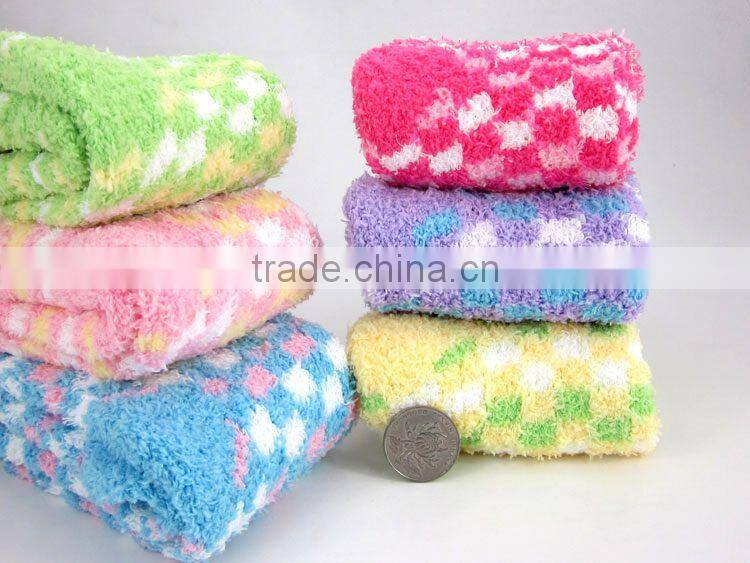 Custom warm women colored fuzzy socks