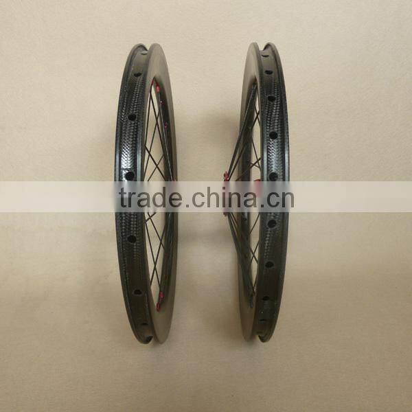 16inch 349 carbon wheels clincher 16'349 bmx wheels Front:20H Rear 28H