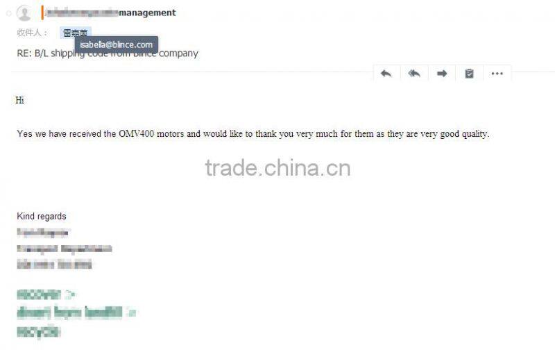 OMV/SMV/BMV hydraulic motor use for waste plant conveyors