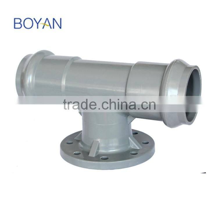 BOYAN Plastic Pipe Fitting Flange Pvc Fitting With Rubber