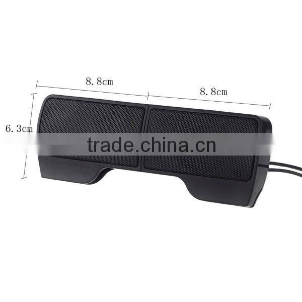 USB Laptop PC Speaker 2.1 with Clip