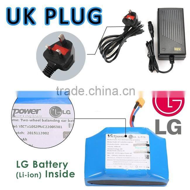 LG battery 6.5 Inch two wheels self balancing scooter with bluetooth hoverboard UK plug Plum round Ancheer AM002734