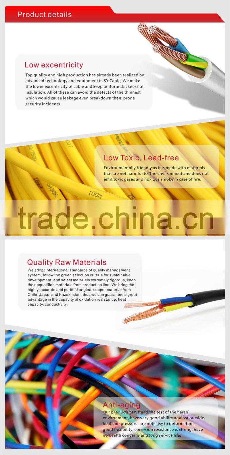 300/500V Multicore Flexible Cable H05VV-F / RVV