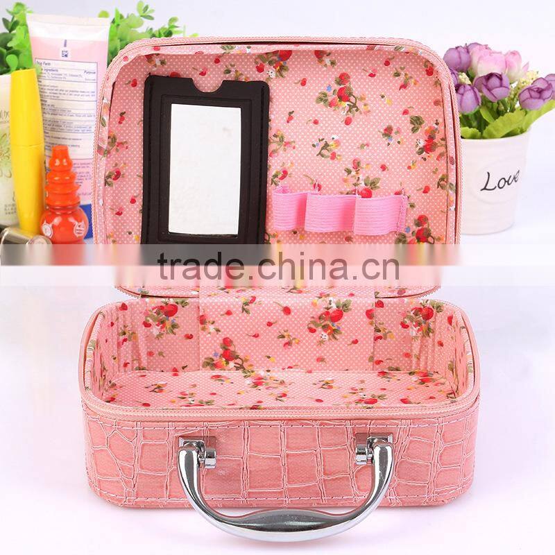 2015 hot sale minimalist professional pu Smart Makeup Bags