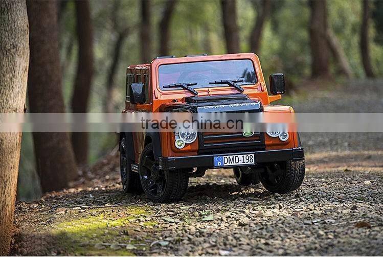 Licensed land rover children battery car with RC ride on car