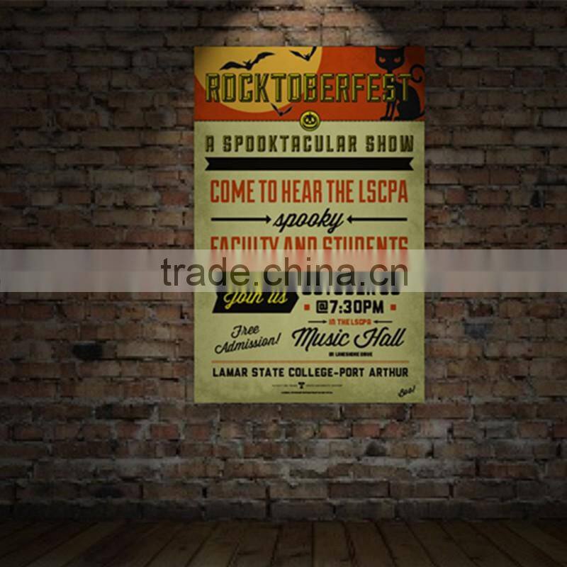 Cheap wall poster printing design manufacture in china wholesale