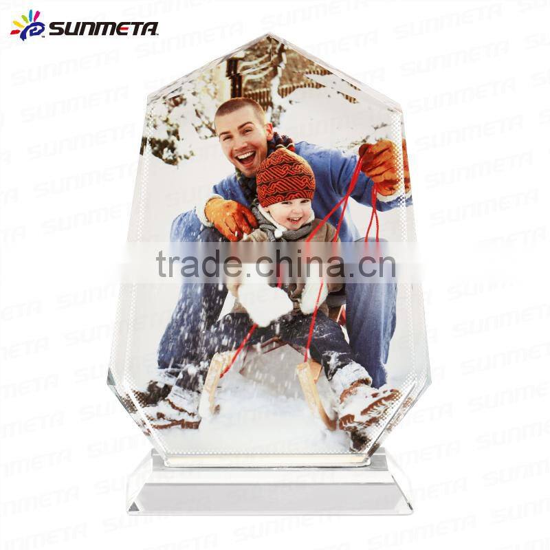 Sunmeta manufacturer Sublimation personalized photo crystal ,high quality blank crystal