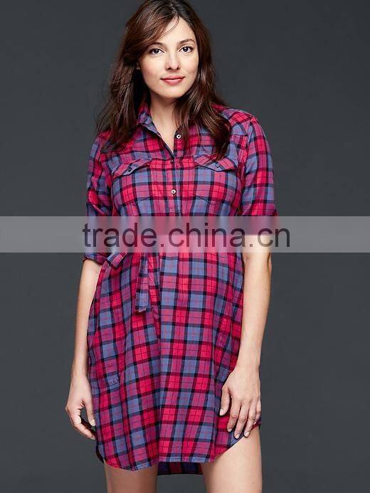 Cheap Plus Size Maternity Nighty Dress Cotton Knit Nightshirt