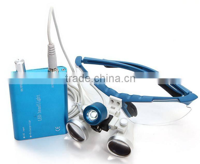 LED Loupes on Head Band/medical LED magnifying glass/medical magnifier loupes with LED