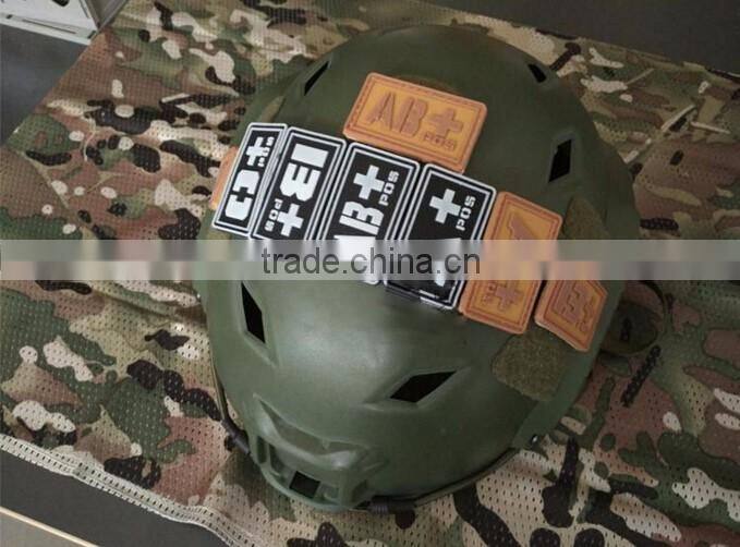 PVC Tactical Badge A/B/O/Ab+ Blood Type Patch Morale Patch Military Badges Tactical Rubber Patches For Cap Jacket