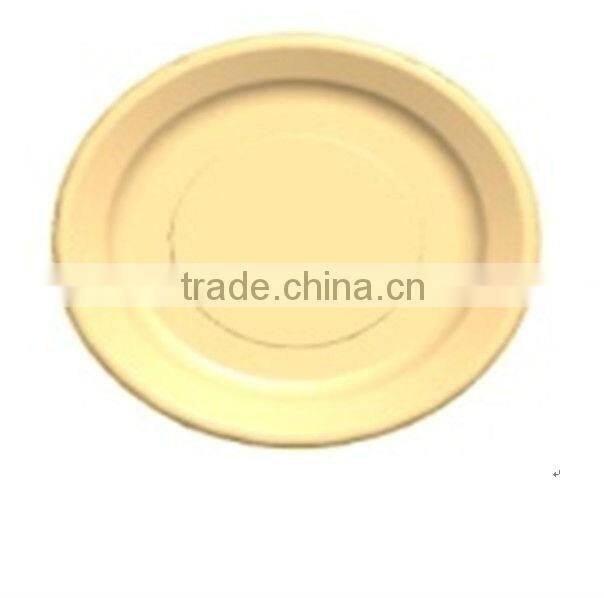 eco-friendly biodegradable recyclable Bamboo Pulp Roud Plate