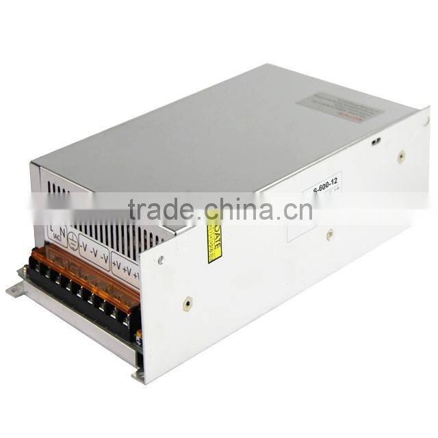 S-600w-5V/12V/15V/24V/48v AC/DC single output enclosed switching power supply