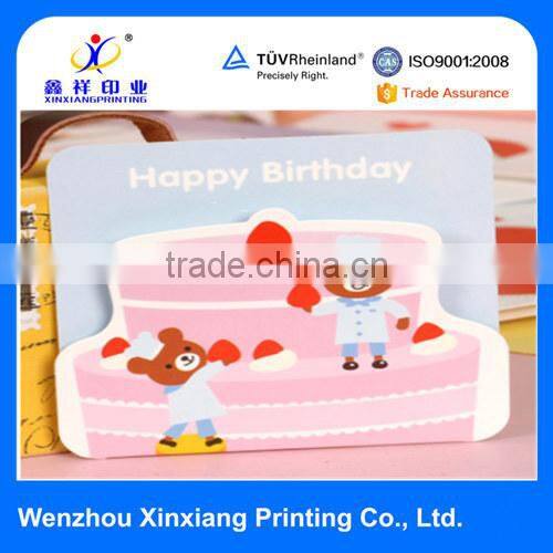 Full color printing creative handmade birthday card designs greeting cards with hot foil