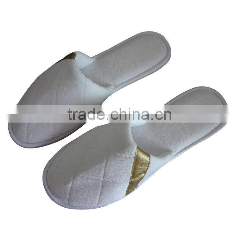 high quality disposable hotel velour spa slipper