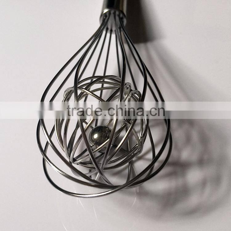 new products kitchen whisk with stainless steel ball in wire head