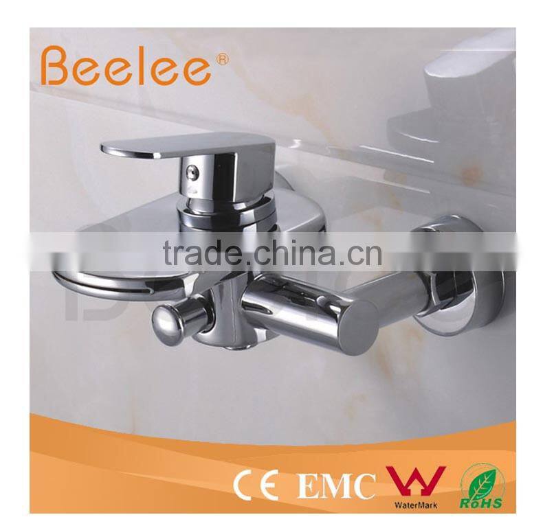 Beelee Wall-mounted Brass Single Handle Bath Faucet