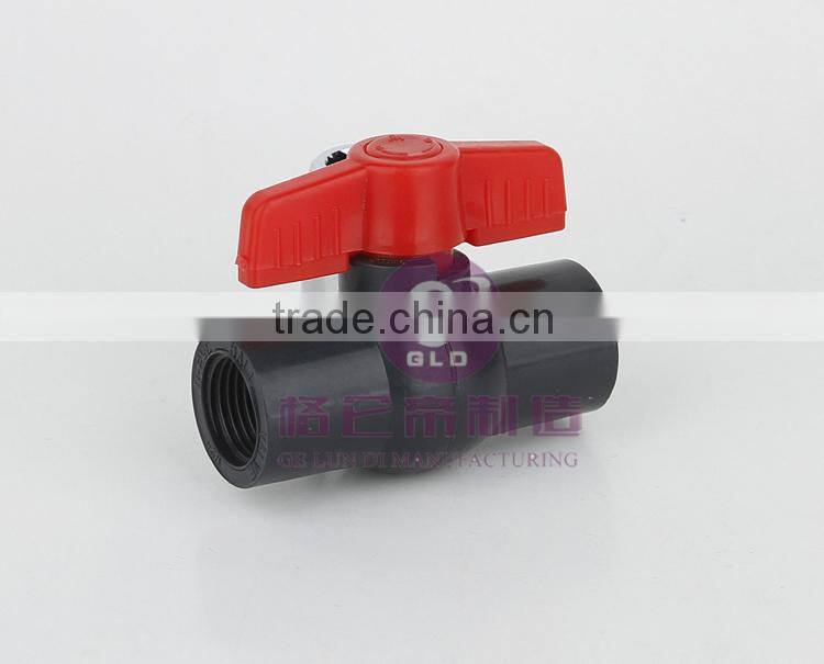GLD Water Shut Off PVC 2" x 2" Slip Ends Two Way Full Ports Plastic Ball Valve Plumbing Supply Waste Treatment Irrigation