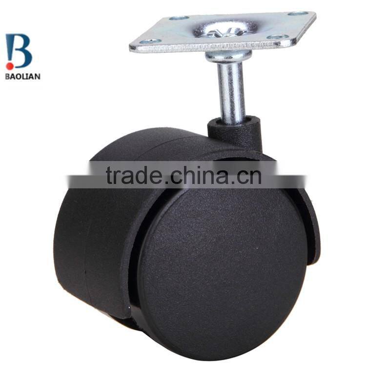shenzhen good 2-inch nylon Medium Duty furniture Caster with top plate