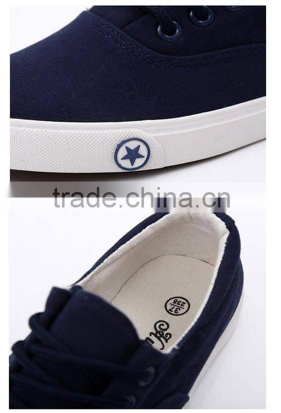 Latest design 2016 new fashion wholesale unisex canvas shoes factory