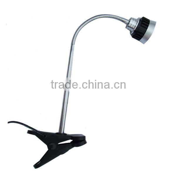 2014 3w table lamp with base switch and power outlet /small led clip lamp for reading