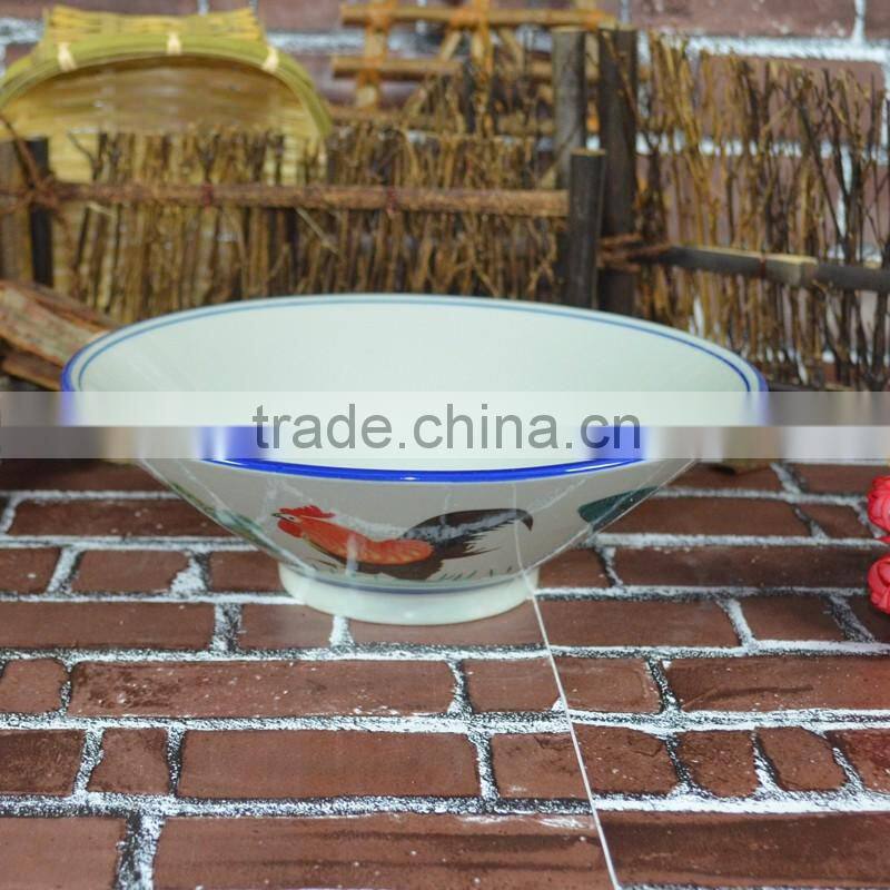 hot sale blue and white ceramic oval shape food fish dinner plates