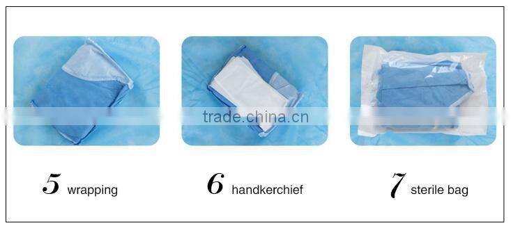 Hot Sale Dustproof SMS Medical Doctor's Gowns for hospital use