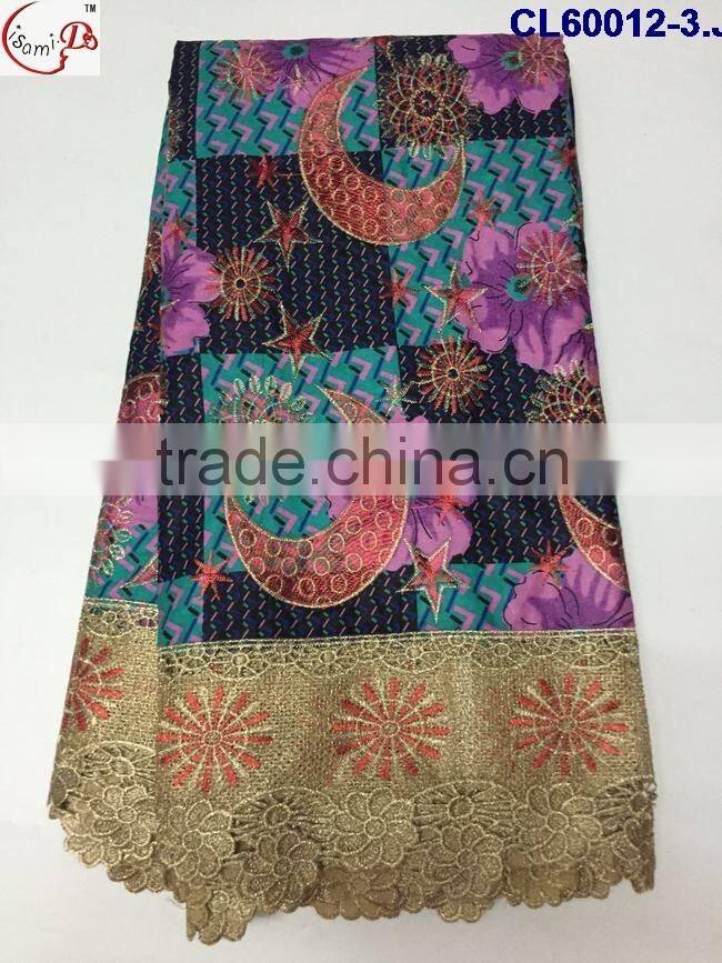 CL60012 2016 new coming fashion hot sale nice lace designs with wax fabric french lace