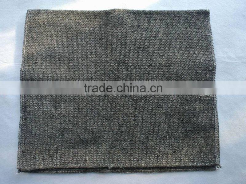 Grey color stitch bonded 50%polyester, 50%recycled cotton floor cleaning rags