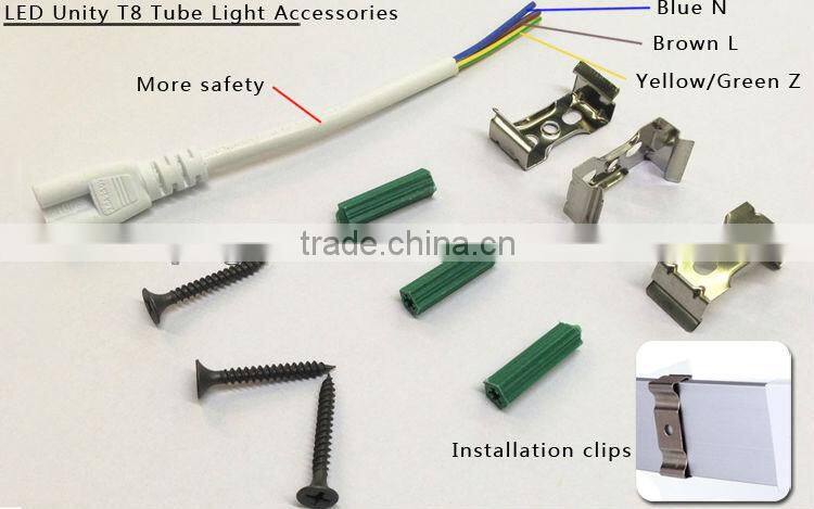 CE RoHS TUV PSE SAA APPROVED 30cm 60cm 90cm 120cm 150cm 180cm 240cm 18W t8 led tube light t5 integration led tube light