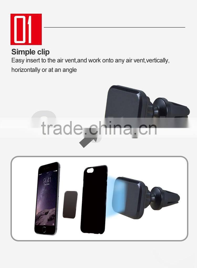 720 degree rotation magnet car holder air vent